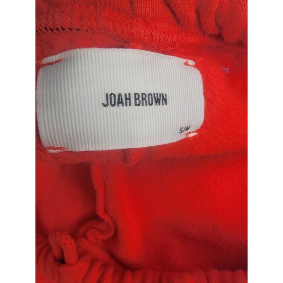 Joah Brown French Oversized Sweatpants Jogger S/M Red Hot Sauce - Picture 6 of 11